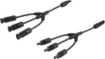 shiverpeaks &reg;-PV4 T-Adapter kabelių rinkinys, 3/1, 6mm&sup2;, juoda/juoda, 30cm (BS02-21053)