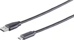 USB laidas S/CONN 77143-1.0 USB 2.0 1 m USB C USB A Juodas