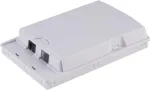 Skaidulinės optikos skirstomoji dėžutė ShiverPeaks 07-65000 &mdash; 2 prievadai, ABS balta