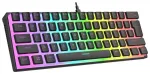 Mechaninė klaviatūra RAMPAGE RADIANT K11 RGB Red Black &mdash; laidinė, RGB ap&scaron;vietimas, pilno dydžio i&scaron;dėstymas