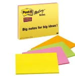 3M 6845-SSP Post-it Meeting Notes lipnūs bloknotai, 203x152 mm, 45 lapų, įvairiaspalviai