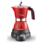 Ariete 1358/16 elektrinis mokos kavos virimo aparatas, 4 puodeliai, raudonas