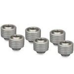 Thermal Grizzly DeltaMate suspaudimo jungtis ST16, žalvaris G1/4, nikelis, 6 vnt. pakuotė (TG-DM-FIT-6201)