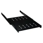 19 colių 1U i&scaron;traukiama lentyna EFB Elektronik 350&ndash;450 mm gylis, 30 kg apkrova, 600 mm spintelei, reguliuojamas priekinis/galinis tvirtinimas, plienas RAL7035/RAL9005
