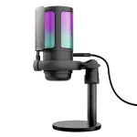 Trust GXT 238 Auron Black &ndash; USB mikrofonas podcastams su kardioidine kryptine charakteristika