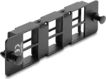 Delock adapterinis skydelis Keystone moduliams, 6 prievadų, juodas, 19 colių HD Patch Panel 67508