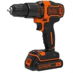 Black & Decker BDCHD18-QW 18V smūginis gręžtuvas-suktuvas, 1400 RPM, juodas/oranžinis