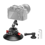 NEEWER CA013 Siurbtuvinis laikiklis su 1/4 colio sraigtu sportinėms kameroms (DJI Action, GoPro, Insta360)