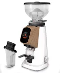 Fiorenzato AllGround Coffee Grinder Arctic White Matt Walnut 230V EU Dark-T Titanium