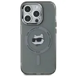 Karl Lagerfeld KF002417 iPhone 15 Pro Max 6,7 inch Black Hardcase IML Metal Choupette Head MagSafe