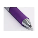 Pentel BL77-VO EnerGel Gel ra&scaron;iklis - 0,7 mm - violetinis ra&scaron;alas - sidabrinis korpusas - vidutinė linija - 12 vnt. pakuotė