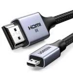 UGREEN HD164 Micro HDMI į HDMI 2.1 laidas 8K 1m pilkas