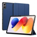 Dux Ducis Domo Series trijų dalių stovo PU odos plan&scaron;etinio kompiuterio dangtelis, skirtas Xiaomi Redmi Pad 2 Pro, mėlynas