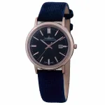 ZENO MAN ZE5177-3 rankinis laikrodis, 38 mm, juodas ciferblatas, odinė apyrankė