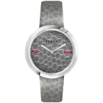 FURLA Giada moteri&scaron;kas kvarcinis laikrodis R4251110501 34mm sidabrinis ciferblatas rožinė odinė apyrankė
