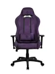 Žaidimų kėdė Arozzi Torretta SoftFabric Purple &ndash; ergonomi&scaron;kas dizainas, reguliuojamos porankiai, atlo&scaron;iama nugara