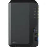 Synology DS223 2-Bay 8TB NAS su 2x 4TB Synology HAT3300-4T HDD