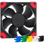 Noctua NF-A8 PWM chromax.black.swap NF-A8 PWM CH.BK.S korpuso ventiliatorius, 80 mm, 80x80x25 mm, 450&ndash;2200 aps./min, juodas