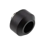 OPTIMUS 12 mm juodos spalvos hardtube jungtis &ndash; vienos suspaudimo movos jungtis kietiems vamzdeliams