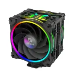 Akasa H4 Plus CPU au&scaron;intuvas + AR12 Reverse Blade ventiliatorius