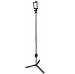 CP K060T 2in1 Selfie Stick & Video Web Call Table Tripod su belaidžiu užrakto mygtuku, i&scaron;siplečia iki 60 cm, juoda