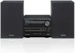 PANASONIC Micro Hi-Fi System SC-PM250EE-K - 20W RMS, CD/MP3, Bluetooth, FM Radio, juoda
