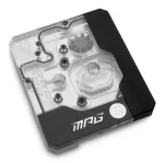 Monoblokas EK Water Blocks Akrilas Žalvaris Juodas Sidabrinis