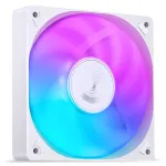 JONSBO SL-120CW 120 mm RGB korpuso ventiliatorius, 3 kontaktų, baltas