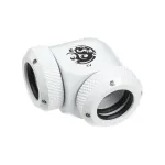 Adapteris 90&deg; BitsPower Multi-Link, skirtas 2x 12 mm AD jungtims, baltas (BP-DWE90DML)