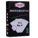 Kavos filtrai MOCCAMASTER 85022 Nr. 4, popieriniai, balti, pakuotė po 100 vnt.