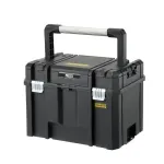 Stanley FATMAX PRO-STACK Tool Hard Case, 22L, IP54, juoda su geltonais akcentais