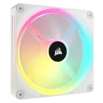 CORSAIR Qx RGB Series Icue Link Qx140 RGB White 140 mm ventiliatorius su magnetiniu guoliu ir RGB ap&scaron;vietimu