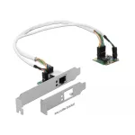 DeLOCK Mini PCIe I/O PCIe pusės dydžio 1 x Gigabit LAN Low Profile &ndash; tinklo adapteris &ndash; PCIe Half Mini Card &ndash; Gigabit Ethernet x 1 (95265)