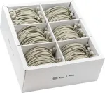 Wirewin SLIM-LS-K6A 3.0 36 Cat6A plonas Ethernet tinklo kabelis, 3m, U/FTP, pilkas, 36 vnt. paketas