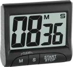 TFA Dostmann Digitalinis virtuvės laikmatis ir chronometras - juodas - 99 min - plastikas - LCD - magnetinis (38.2021.01)