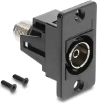 DELOCK IEC C14 į F-Type moteri&scaron;ką adapterį, skydo montavimo, juodas 91195