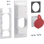 HAGER ZY32CEE universZ CEE flan&scaron;inis lizdas 32A 5 polių 400V IP44 raudonas