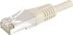 EXERTIS CONNECT Cat.6a F/UTP komutacinis kabelis, pilkas, 1,0 m, 10 Gbps, Slim Bend Protection 859503