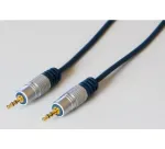 EXERTIS CONNECT Professional Slimline garso kabelis, 3,5 mm stereo jack male to male, 5,0 m, juodas 987995