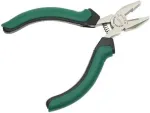 BR&Uuml;DER MANNESMANN GREEN LINE kombinuotosios replės elektronikai 125 mm, įrankių plienas, žalios/sidabrinės/juodos M 1070-3