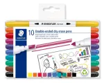 STAEDTLER 3010 TB10 flomasteriai, 10 skirtingų spalvų, 1,0 mm apvalus antgalis, vandeniniais dažais