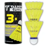 TALBOT torro Tech 350 nailono badmintono skriejikas, vidutinio greičio, geltonas/mėlynas, 1 vnt. 479113