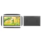 ALLNET TouchMon-150 15,6 colio Full HD IPS USB-C ne&scaron;iojamas jutiklinis monitorius su HDMI, Mini HDMI, USB &scaron;akotuvu