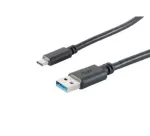 EXERTIS CONNECT USB 3.1 Type-C į USB 3.0 Type-A laidas, 1,8 m, juodas 39910223