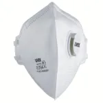 uvex silv-Air classic 3310 FFP3 respiratorinė kaukė - balta, tekstilinė galvos juosta, PP nosies spaustukas, 1 vnt. 8763310