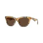 Burberry BE4435-414673 moteri&scaron;ki akiniai nuo saulės, juodas rėmelis, tamsiai pilki stiklai, 53/18/140 mm