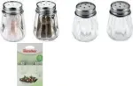 Metaltex druskos ir pipirų malūnėlių rinkinys, stiklas / nerūsijantysis plienas, 2 vnt., 30 mm x 45 mm 252905080