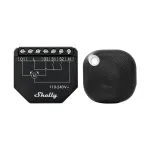 WiFi žaliuzių valdiklis Shelly Shutter BLU (Shelly_Shutter_BLU_1) su Bluetooth mygtuku, tvirtas korpusas