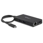 StarTech.com USB-C kelių prievadų adapteris &ndash; USB-C kelioninė dokavimo stotelė su 4K HDMI, 60 W galios perdavimu, GbE, 2 prievadų USB-A 3.0 &scaron;akotuvu &ndash; ne&scaron;iojamas mini USB-C dokas ne&scaron;iojamam kompiuteriui