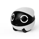 Enabot ROLA Mini &ndash; robotas kompanjonas gyvūnams, lazeris, 5000 mAh, balta ir juoda